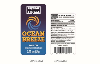 Urban Street Ocean Breeze (Urban Street Ocean Breeze Label)